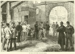Em Paris, discutindo o último sortie, dezembro de 1870 de English School