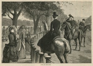 Na fila; Fila podre, Hyde Park, Londres de English School