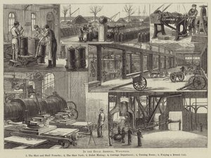 No Arsenal Real, Woolwich (gravura) de English School