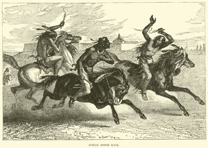 Corrida de cavalos indianos de English School