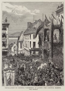 Instalação do Cardeal Taschereau no Quebec, o Cardeal abençoa o Povo (gravação) de English School