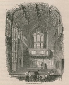 Interior, de, Crosby, corredor de English School