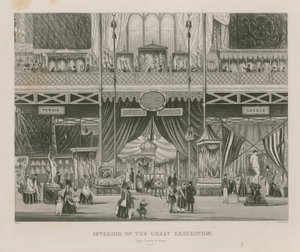 Interior da Grande Exposição, 1851, Egito, Turquia e Grécia de English School