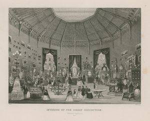 Interior da Grande Exposição, 1851, Departamento de Zollverein de English School