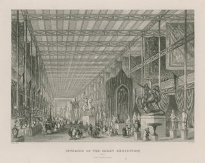 Interior da Grande Exposição, 1851, do Templo de Dantes de English School