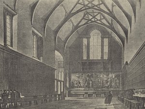 Interior do Salão, 1816 (gravura) de English School