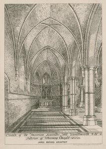 Interior da capela da manhã de English School