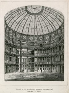 Interior da nova troca de carvão, Thames Street de English School