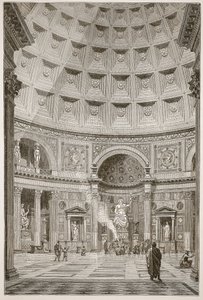 Interior do Panteão de Roma (restaurado) de English School