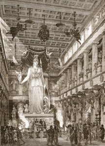 Interior do Partenon, restaurado de English School
