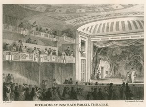Interior do Teatro Unparallel (Teatro Adelphi), Londres de English School