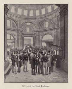 Interior da Bolsa de Valores de English School