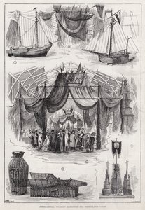 Exposição Internacional de Pesca, Tribunal dos Países Baixos (gravura) de English School