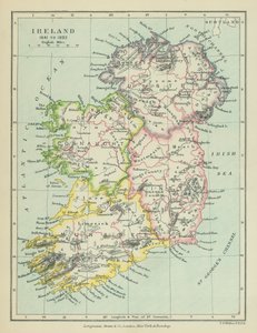 Irlanda (litografia a cores) de English School