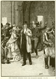Prisioneiros irlandeses libertados durante o progresso de Lord Mulgraves de English School