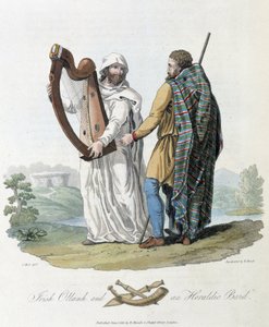 Bardo irlandês e viajante - em "Celtas e Godos, costumes dos habitantes das Ilhas Britânicas do início do século VI e das nações góticas da costa ocidental do Báltico", por S.R. Meyrick e Ch. Smith de English School
