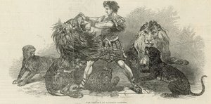 Isaac van Amburgh em Vauxhall Gardens de English School