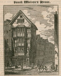 Casa de Isaak Waltons, rua da frota, Londres de English School