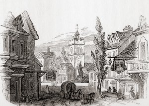 Islington, Greater London, Inglaterra, em 1760, da Velha Inglaterra: Um Museu Pictórico, pub. 1847 de English School