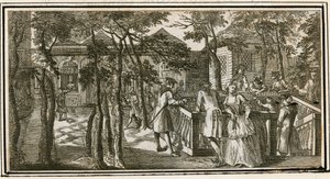 Islington Spa, anteriormente New Tunbridge Wells, 1735 de English School