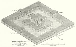 Elevação Isométrica do Templo de Salomão, depois de Calmet (gravura) de English School