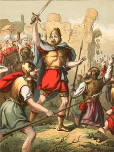 Israelitas abrangendo as muralhas de Jericó de English School