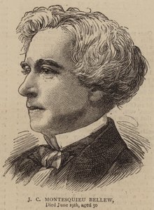 J C Montesquieu Bellew (gravura) de English School
