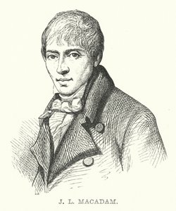 J L MacAdam (gravura) de English School