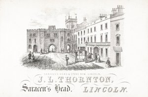JL Thornton, cabeça de sarracenos e pedra, Lincoln de English School
