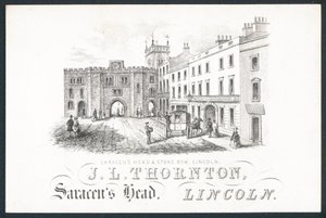 JL Thornton, cartão comercial de English School