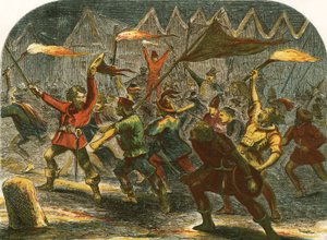 Jack Cade atacando Londres à noite de English School