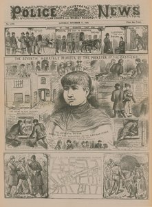Jack, o Estripador: O sétimo homicídio horrível do monstro do East End (gravura) de English School