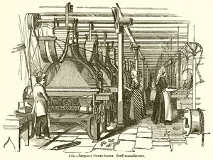 Jacquard Power-Looms: Material de Fabrico de English School