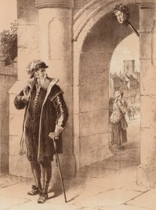 James Bird, "O seu Pai, um dia, passando e vendo o rosto do seu Filho" (litografia) de English School