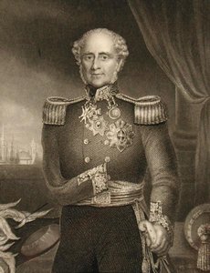 James Henry Somerset Fitzroy (1788-1855) 1º Barão Raglan (gravura) de English School