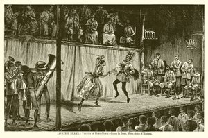 Javanese Drame. - Teatro de Moros-Moros de English School