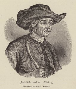 Jedediah Buxton, aetat 49 (gravura) de English School
