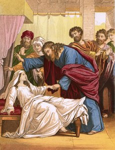 Jesus levantando a filha da governante