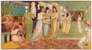 As Parábolas de Jesus: As Dez Virgens (lito colorido) de English School