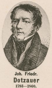 Johann Friedrich Dotzauer (gravura) de English School