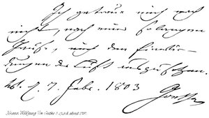 Johann Wolfgang Von Goethe, b 1749, cerca de 1797 de English School