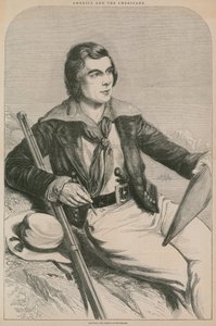 John Banvard, o viajante americano (gravura) de English School