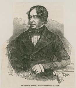 John Braham, cantor; de um daguerreótipo de Claudet de English School
