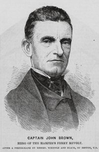 John Brown, abolicionista americano (gravura) de English School