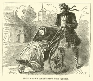 John Brown exercitando a rainha de English School