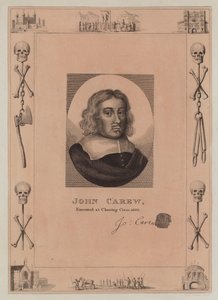 John Carew, executado em Charing Cross, 1660 de English School
