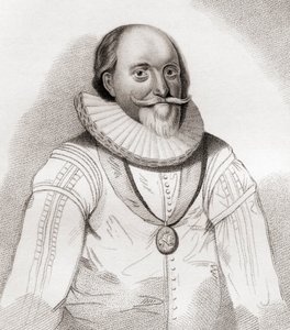 John Erskine, 2nd/19th Earl of Mar, c.1558 1634. político escocês. De Iconographia Scotica ou Portraits of Illustrious Persons of Scotland, publicado em 1797. de English School
