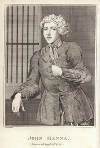 John Hanna, executado em 14 de setembro de 1739 de English School
