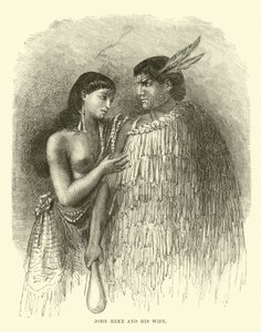 John Heke e sua esposa de English School