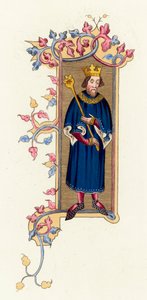 João, Rei de França (gravura colorida) de English School